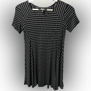 LuLus black and white striped dress size XS